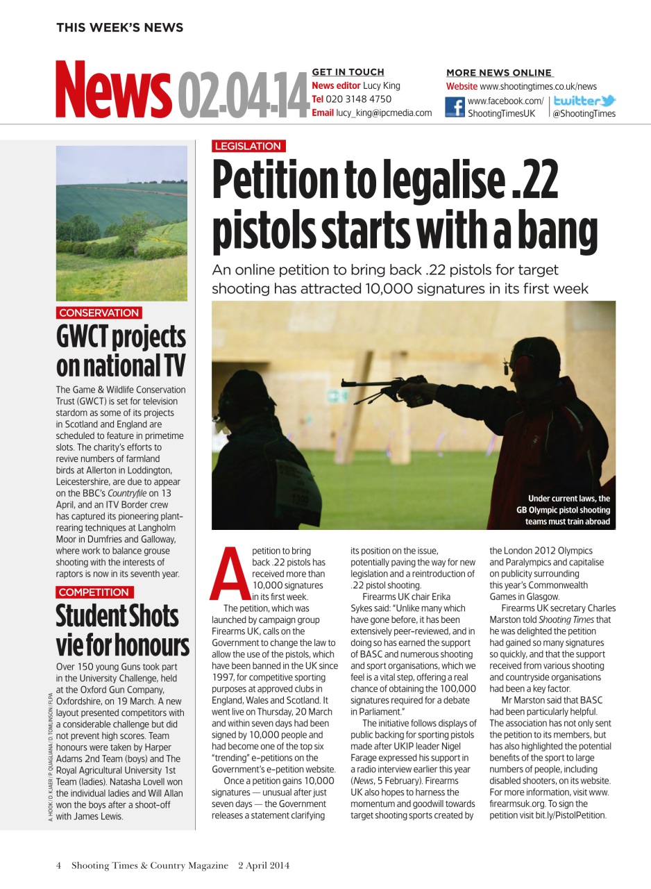 Shooting Times & Country Preview Pages