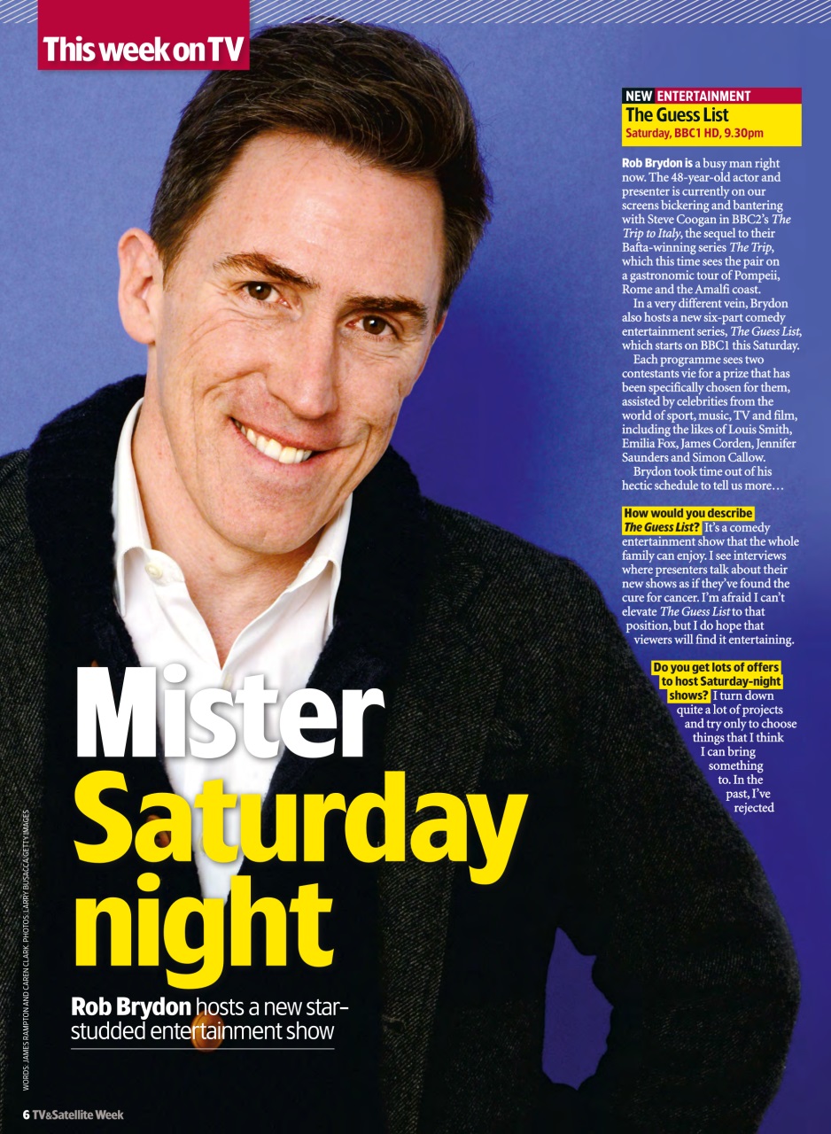 TV & Satellite Week Preview Pages