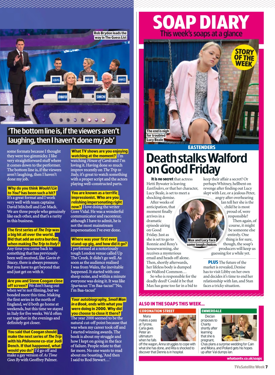 TV & Satellite Week Preview Pages