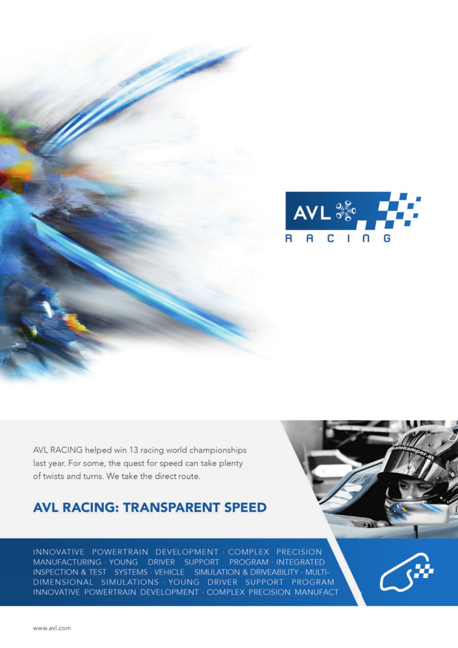 CUP Race Technology Preview Pages