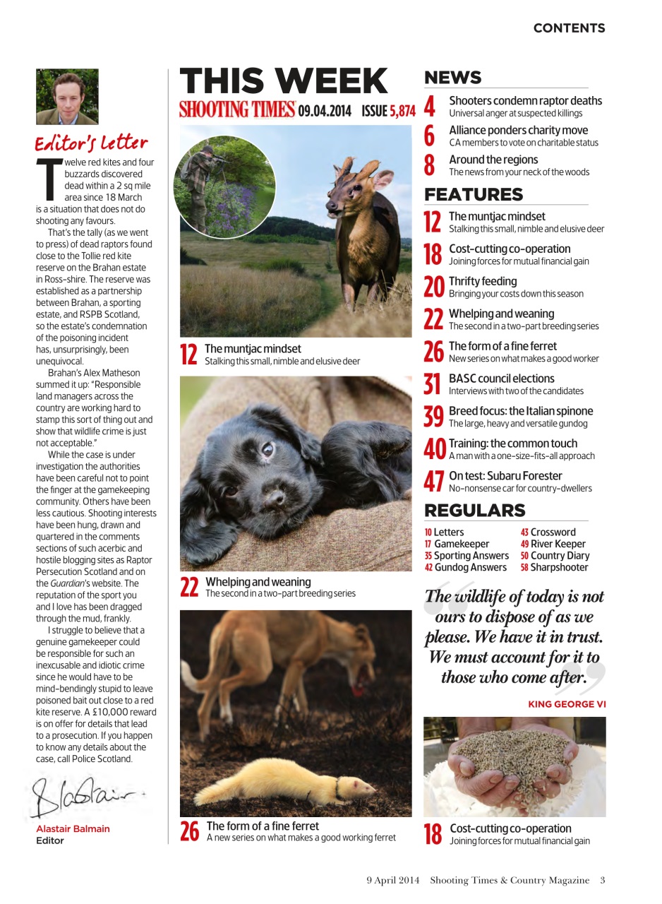 Shooting Times & Country Preview Pages