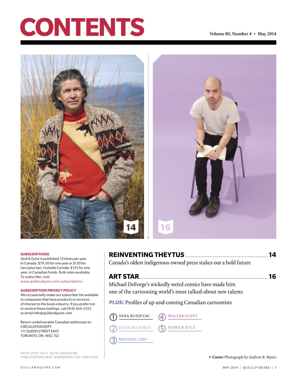 Quill & Quire Preview Pages