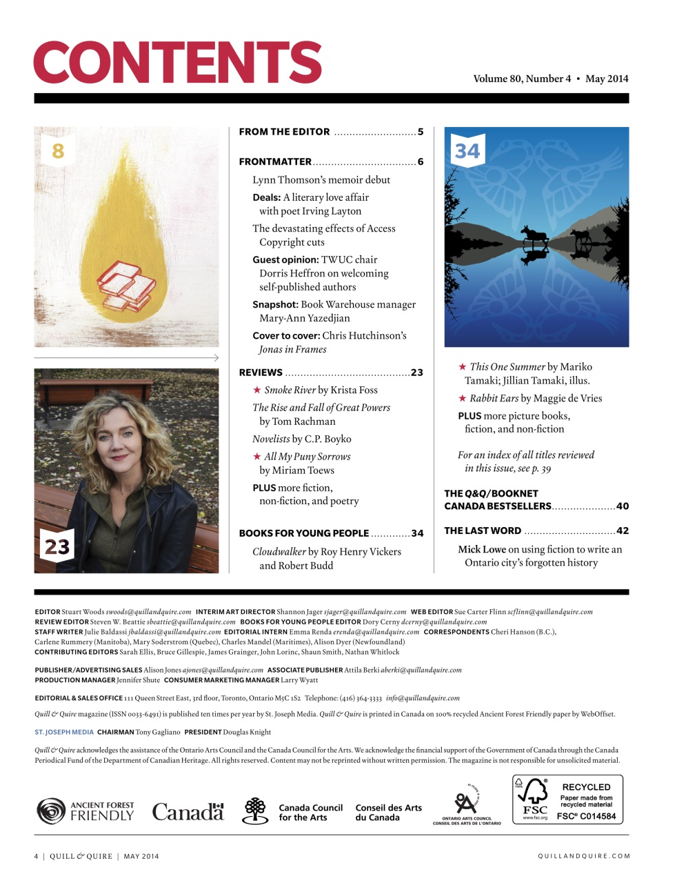 Quill & Quire Preview Pages