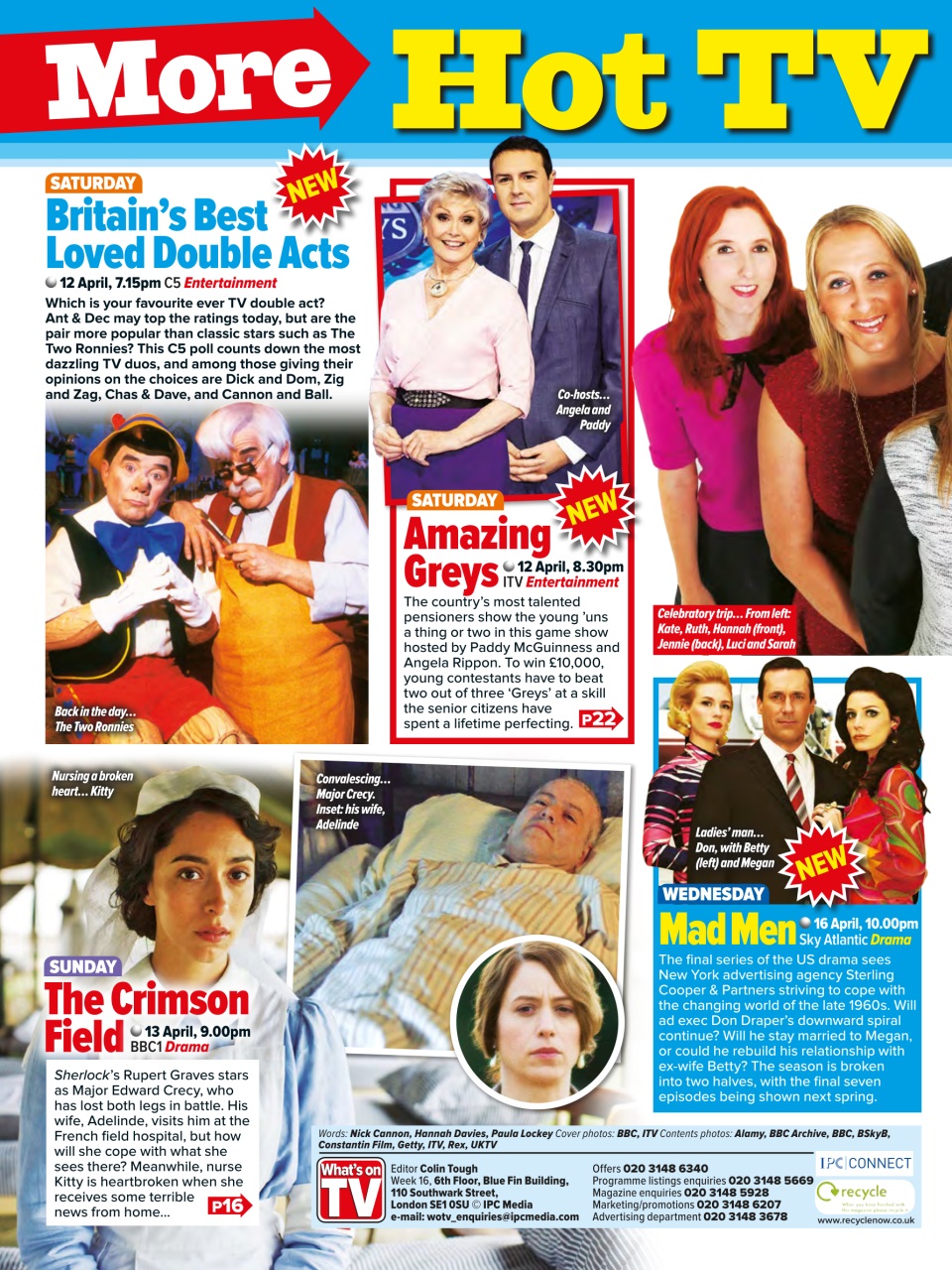 What's on TV Preview Pages