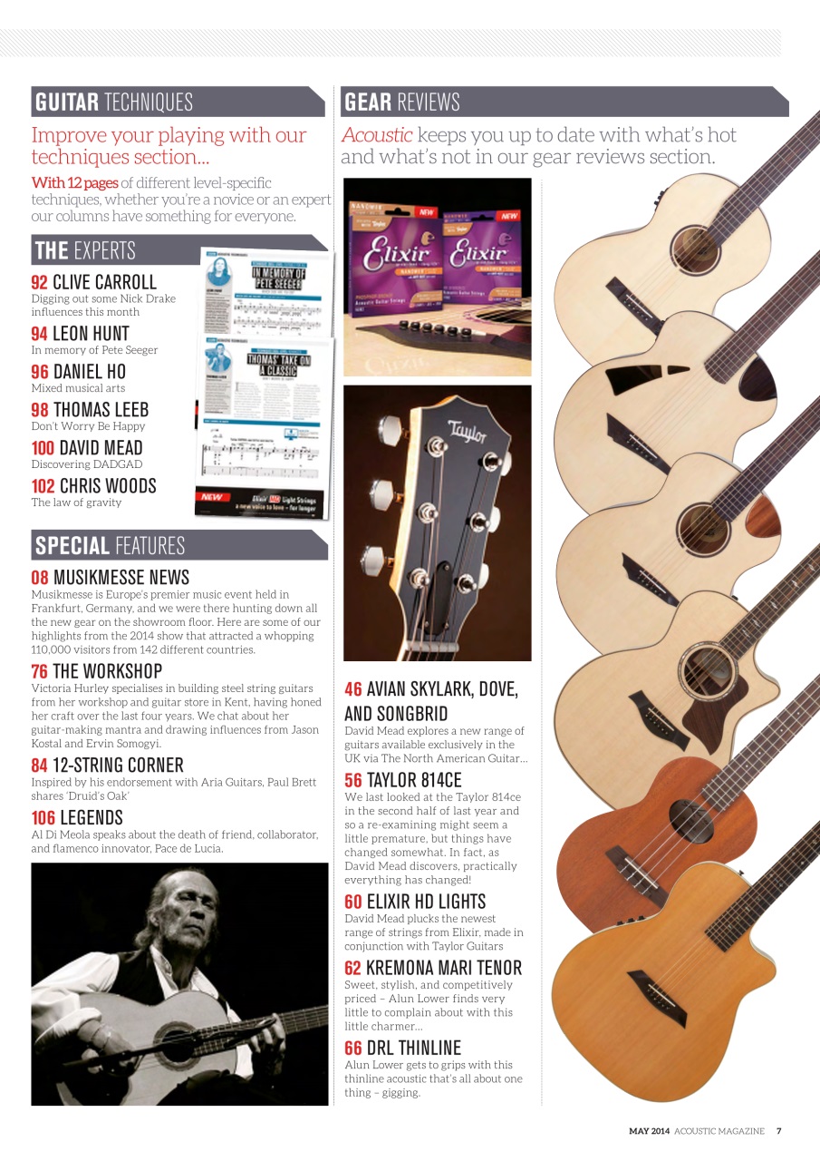 Acoustic Preview Pages