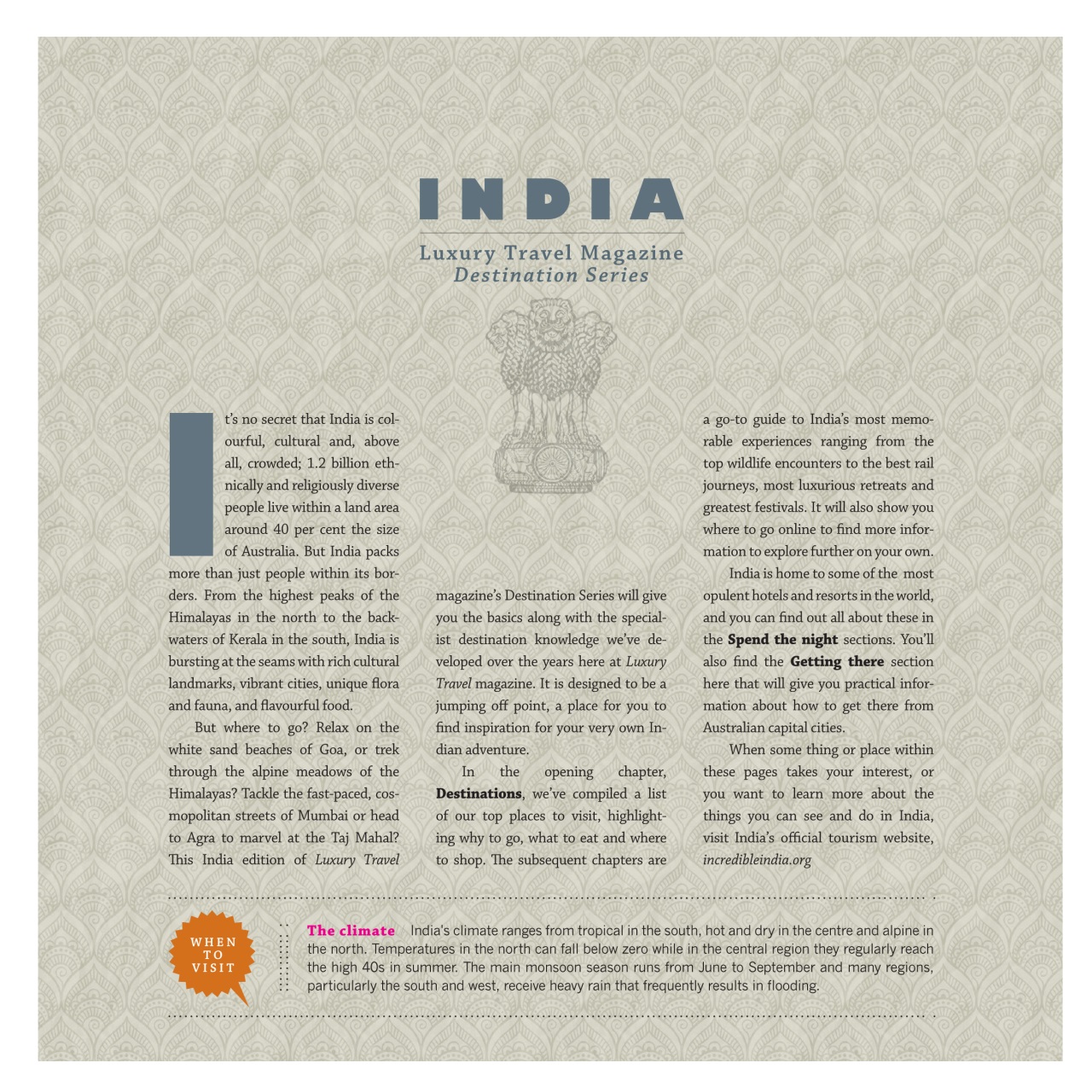 Luxury Travel Preview Pages