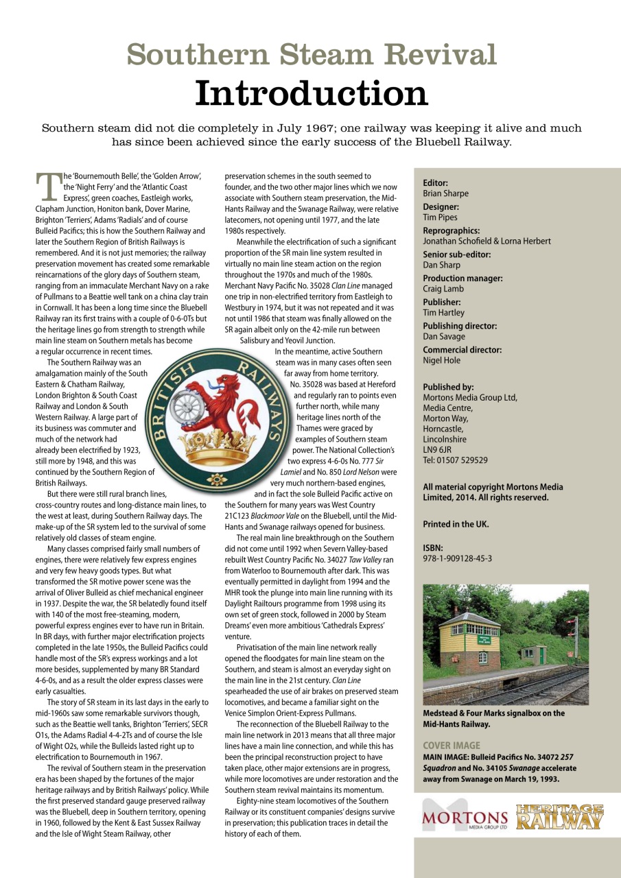 Heritage Railway Preview Pages