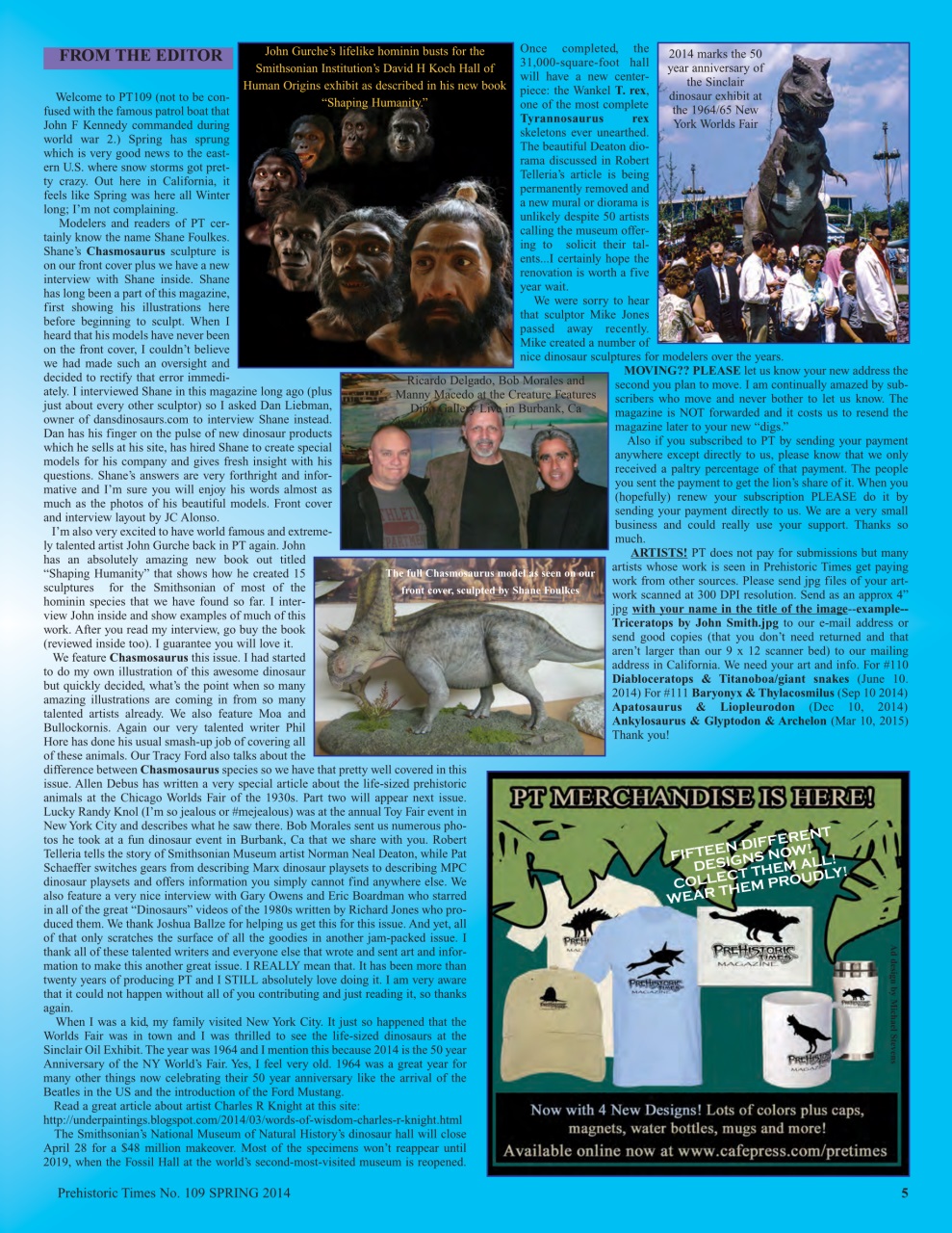 Prehistoric Times Preview Pages