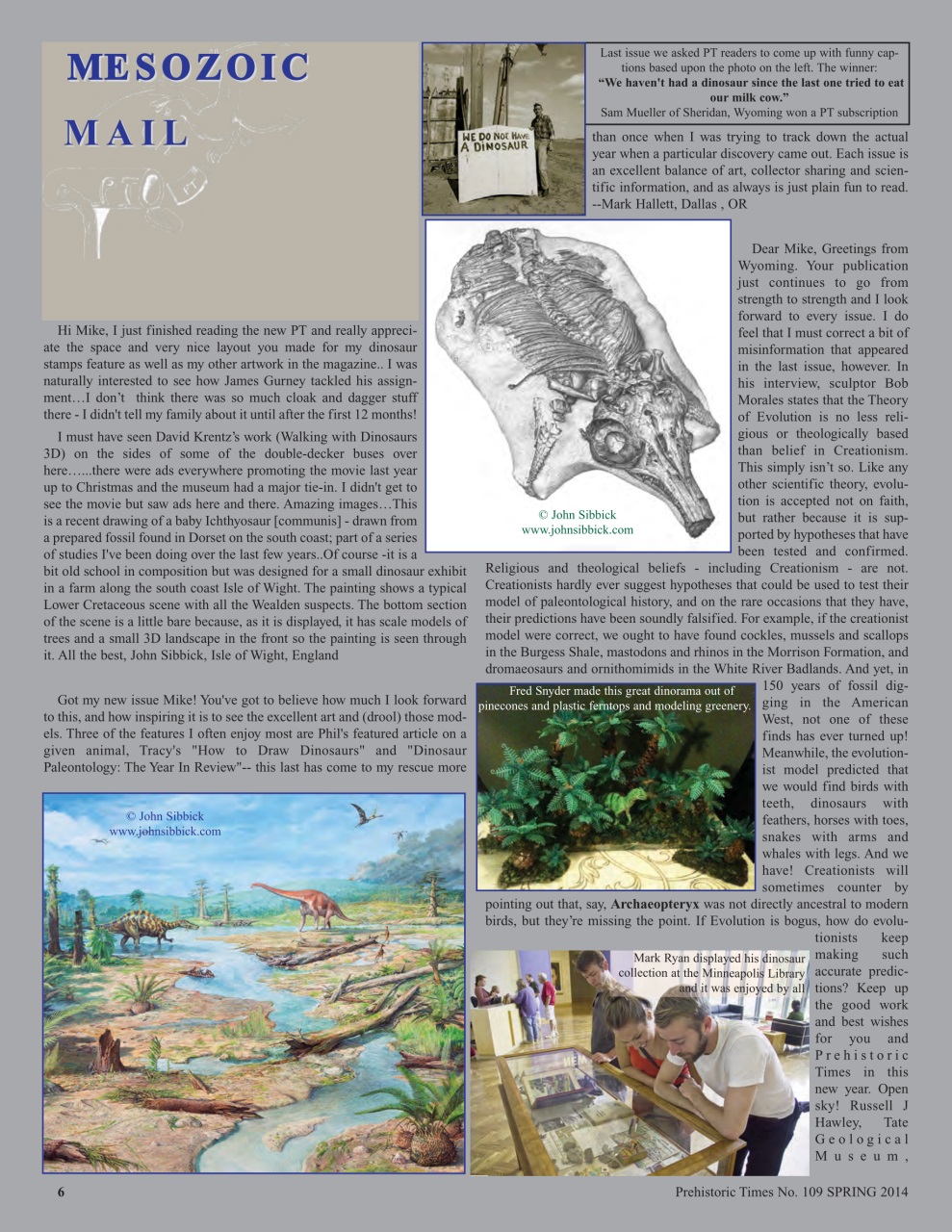 Prehistoric Times Preview Pages