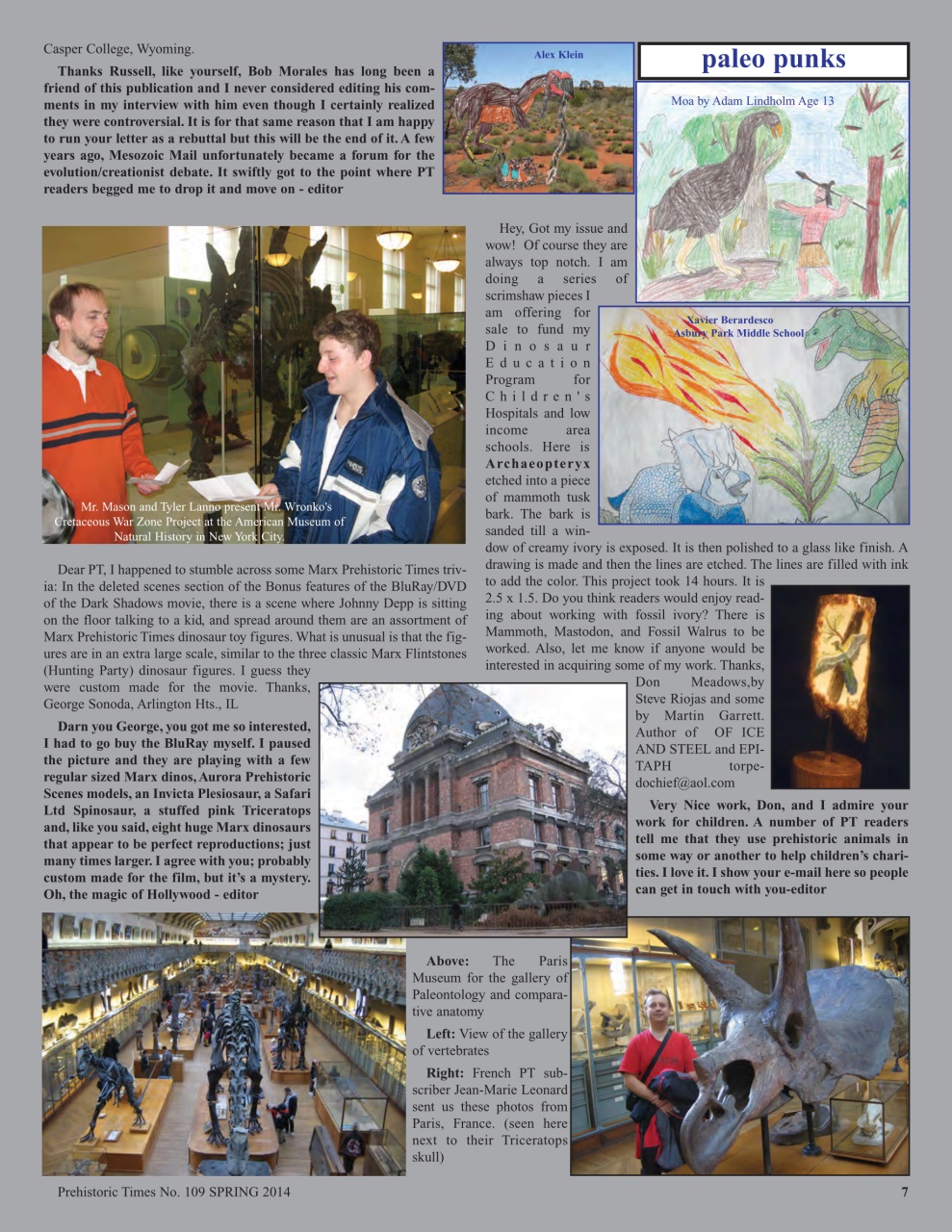 Prehistoric Times Preview Pages
