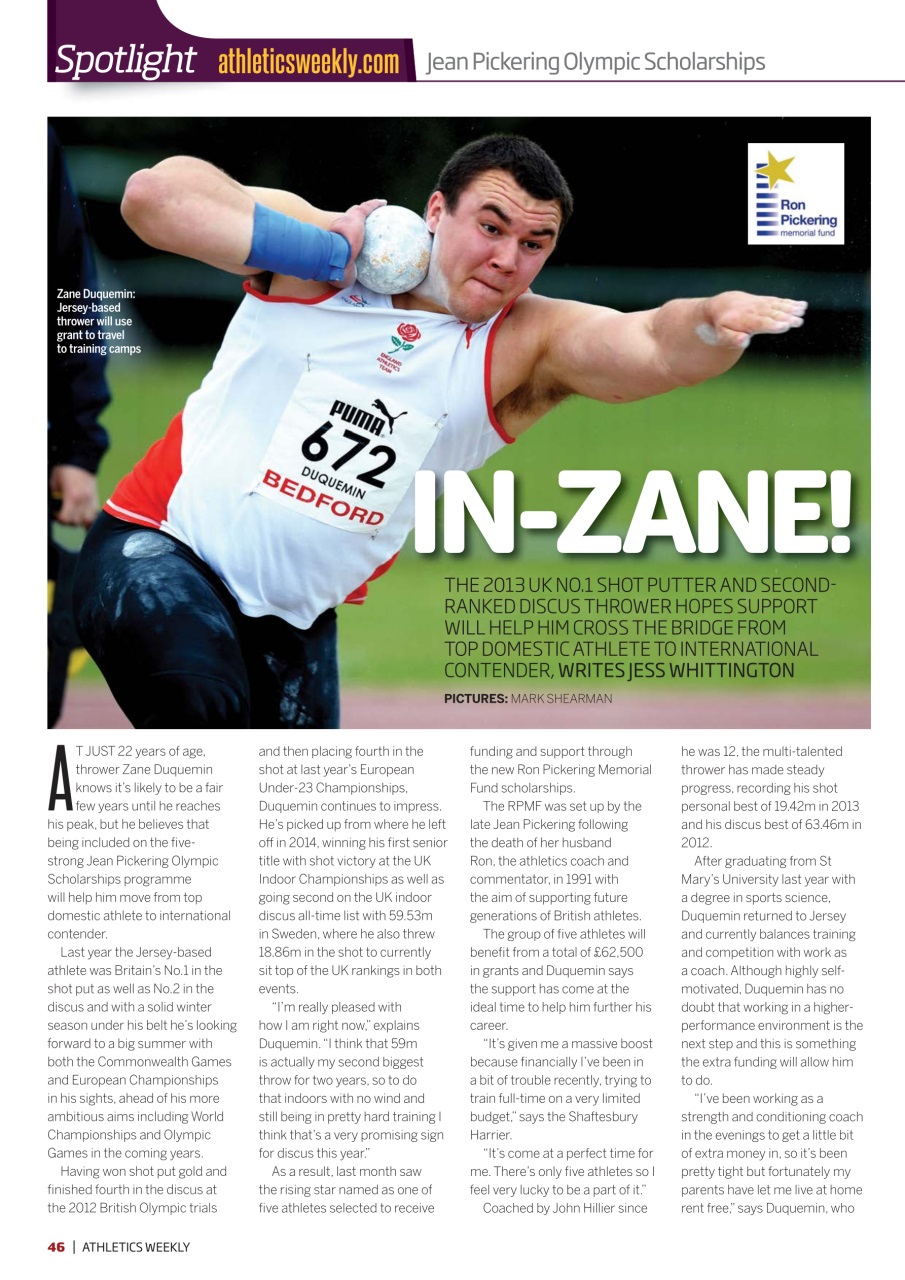 AW – Athletics Weekly Magazine Preview Pages