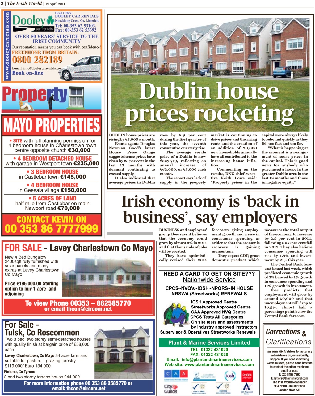 Irish World Preview Pages