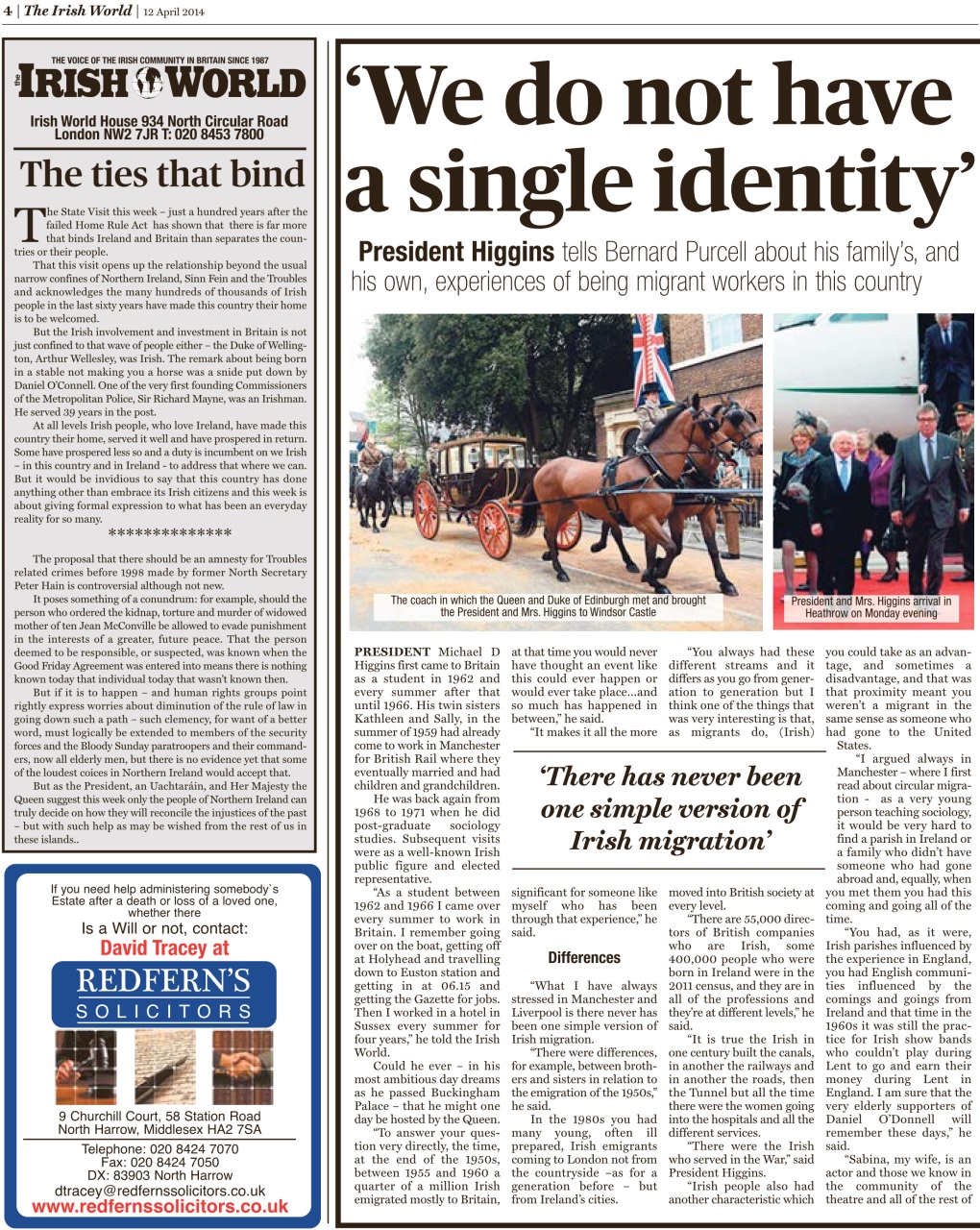 Irish World Preview Pages