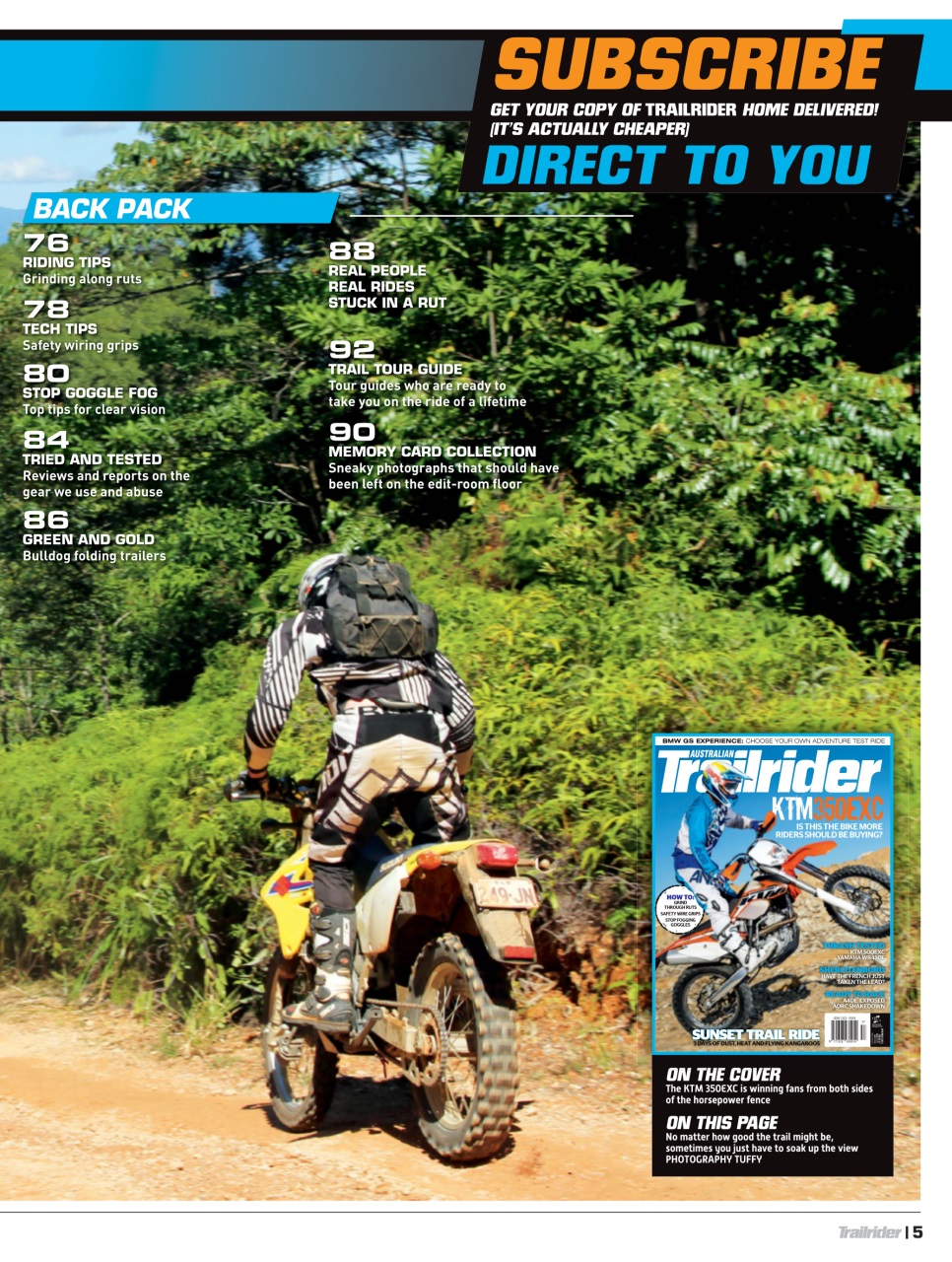 Trailrider Preview Pages