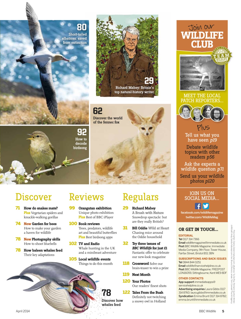 BBC Wildlife Magazine Preview Pages
