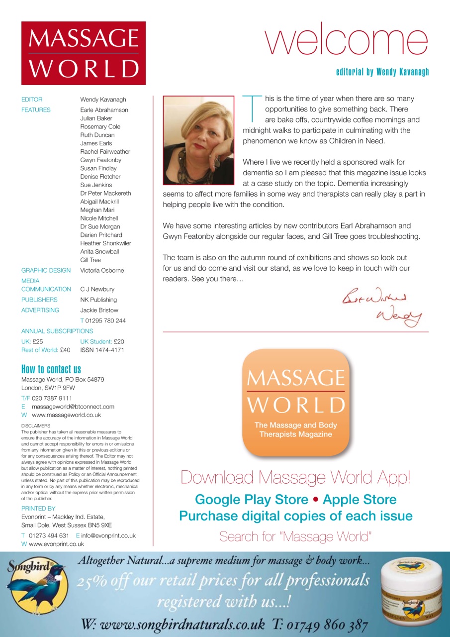 Massage World Preview Pages
