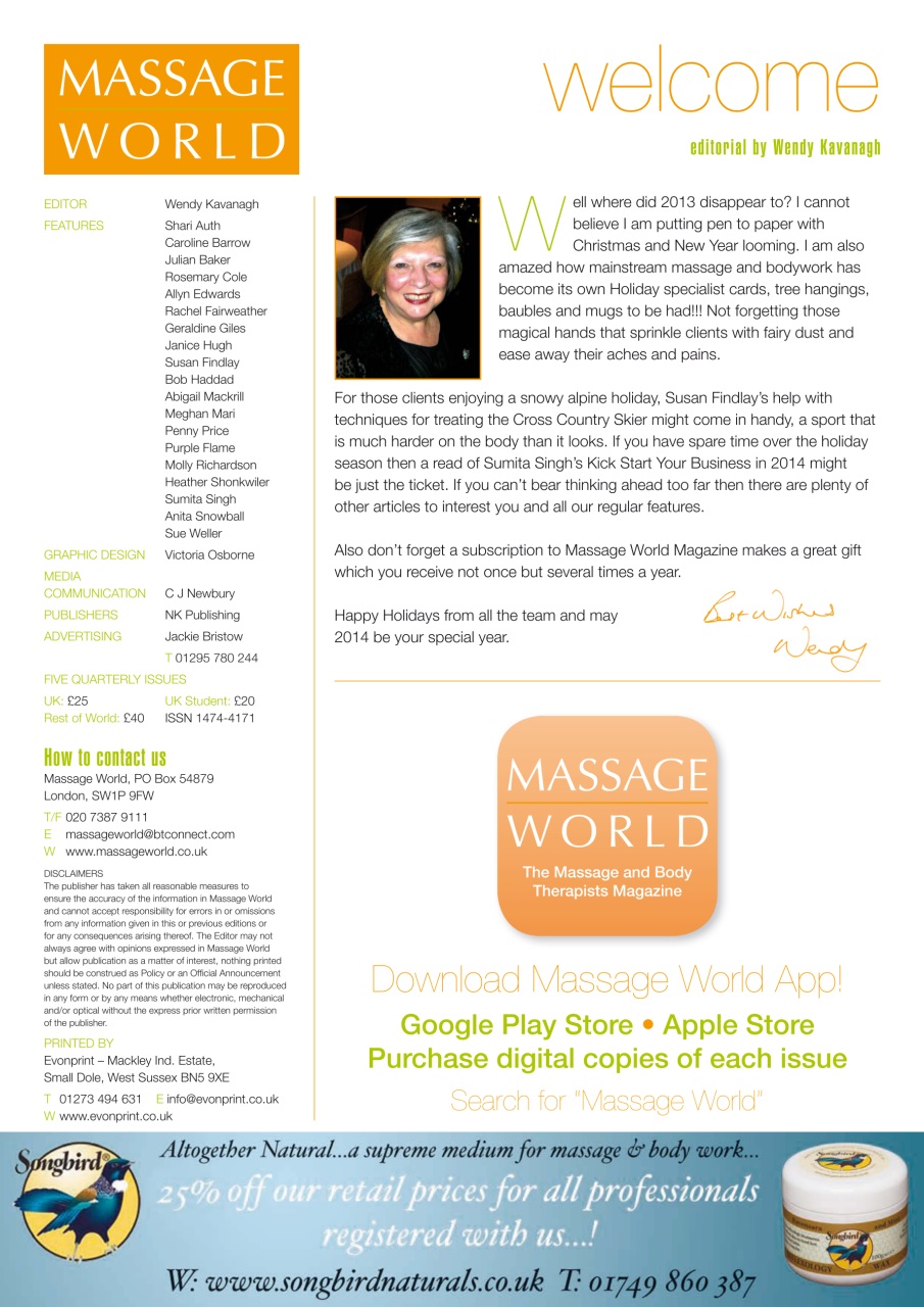 Massage World Preview Pages