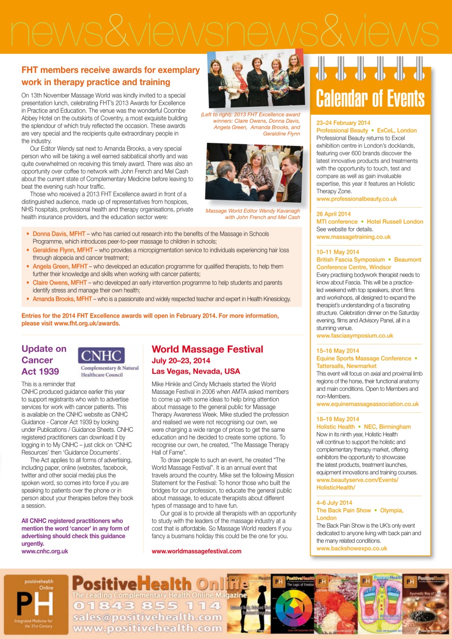 Massage World Preview Pages