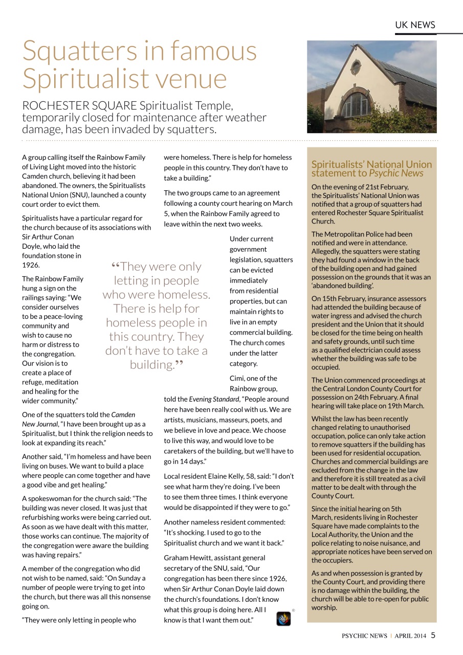 Psychic News Preview Pages