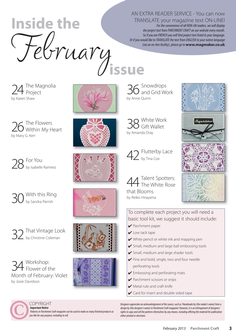 Parchment Craft Preview Pages