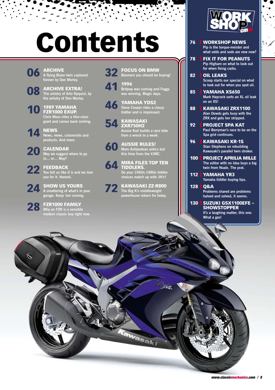 Classic Motorcycle Mechanics Preview Pages