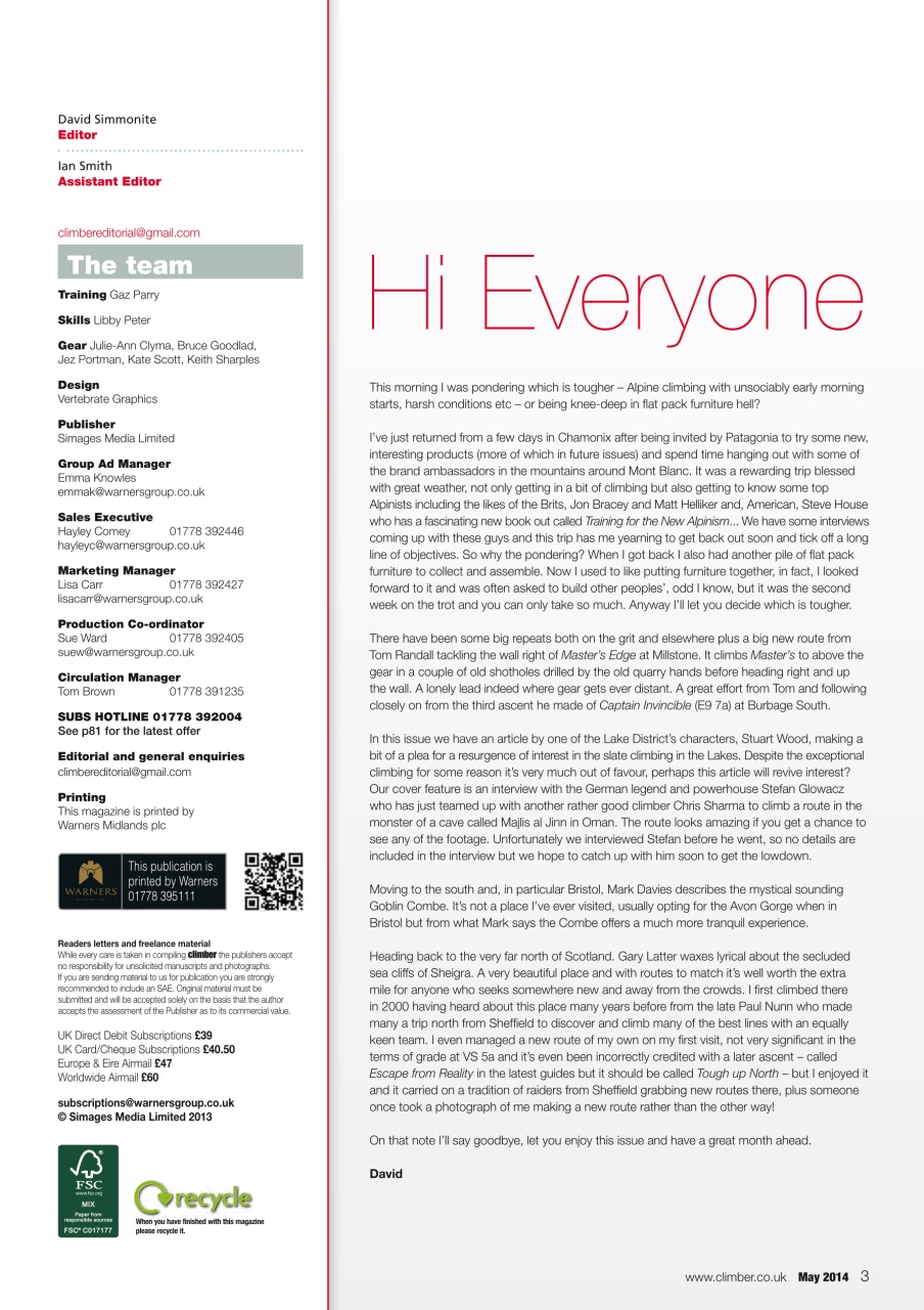 Climber Preview Pages