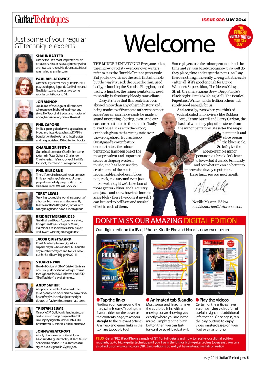 Guitar Techniques Preview Pages