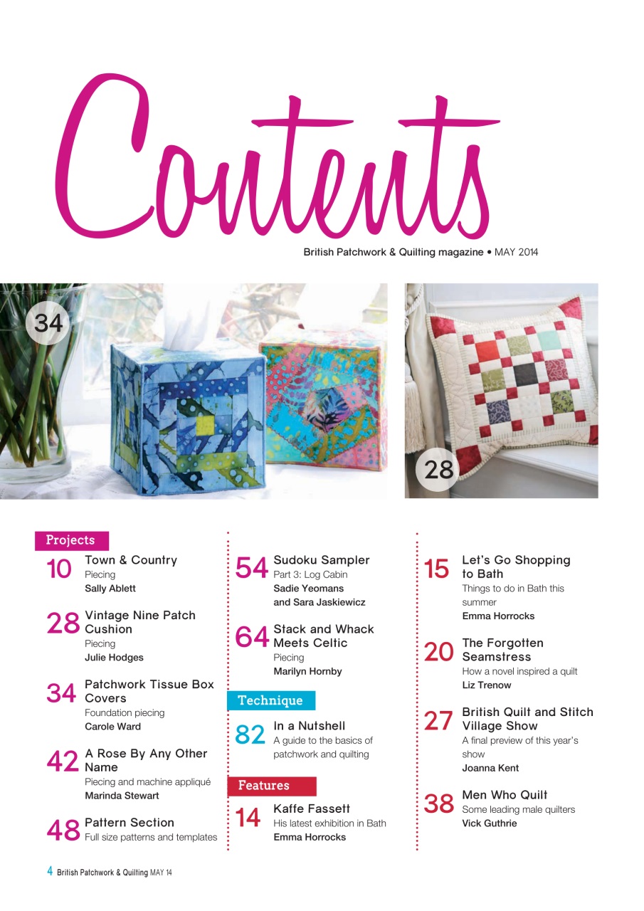 Patchwork and Quilting Preview Pages