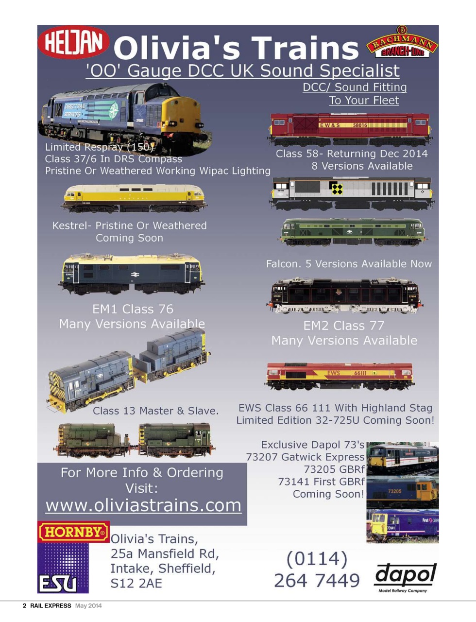 Rail Express Preview Pages