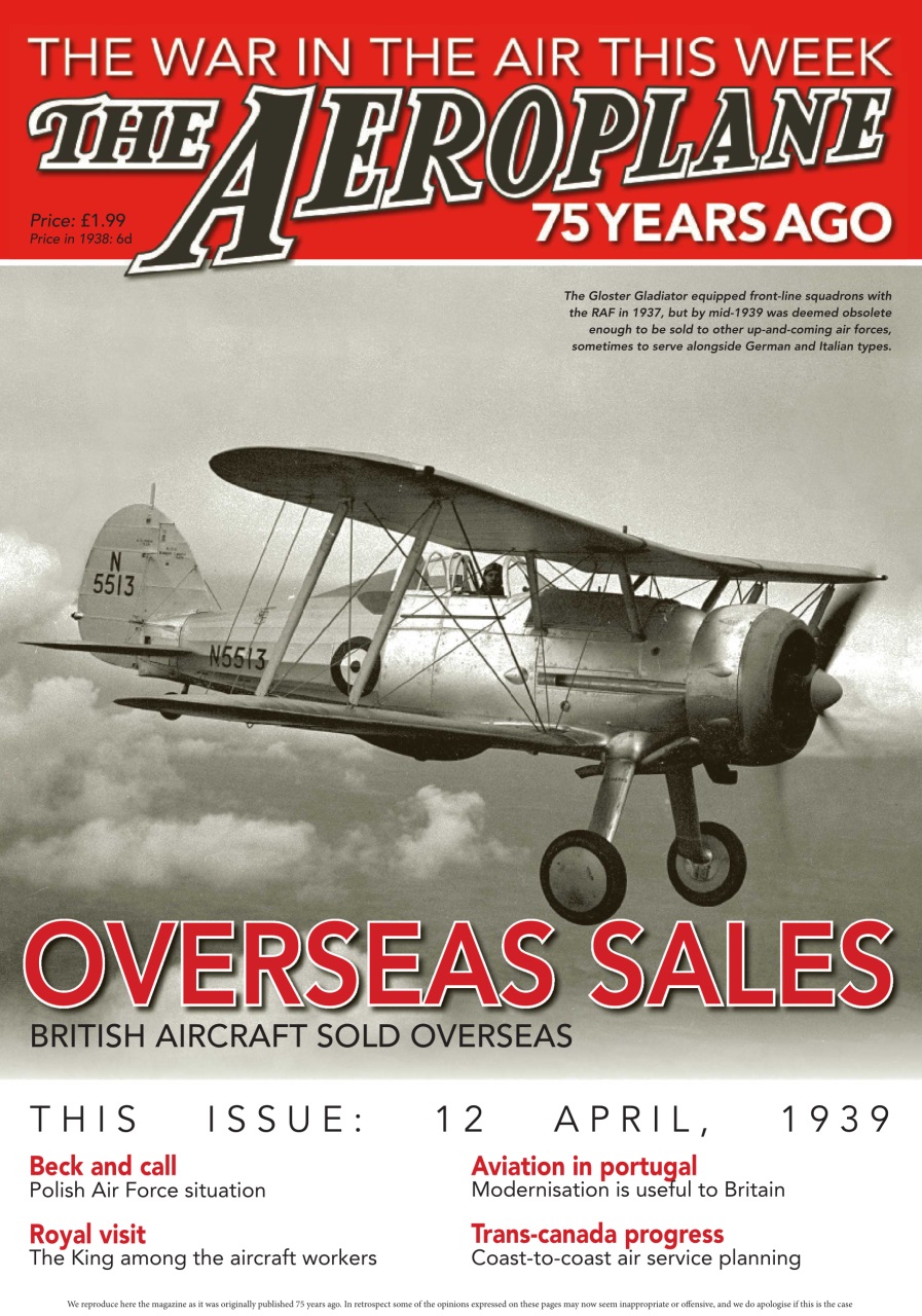 Aeroplane Weekly - The War in the Air 75 years ago Preview Pages