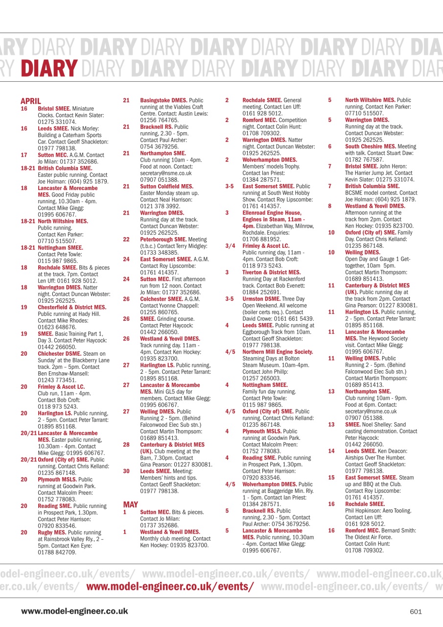 Model Engineer Preview Pages