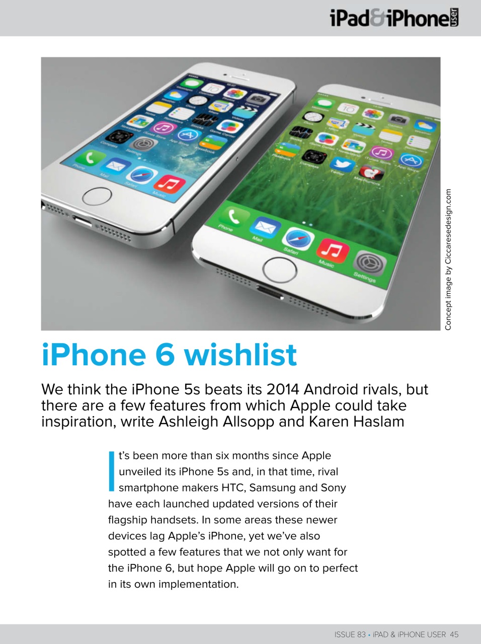 iPad and iPhone User Preview Pages