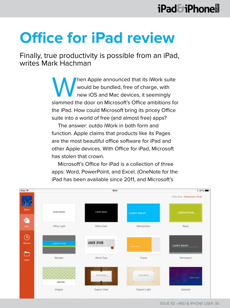 iPad and iPhone User Preview Pages