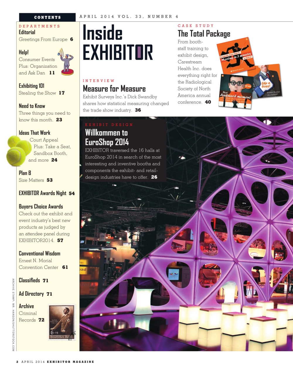 EXHIBITOR Magazine Preview Pages