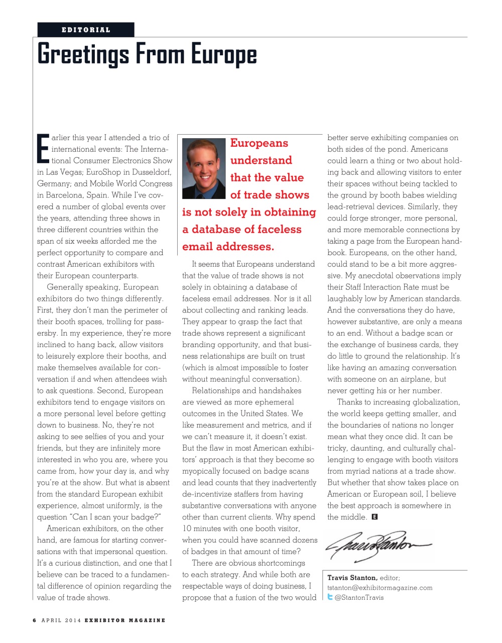 EXHIBITOR Magazine Preview Pages