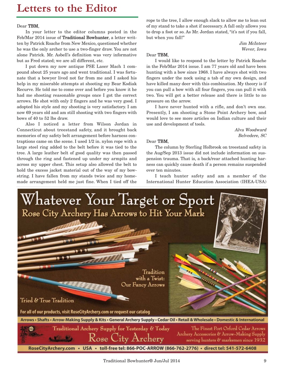 Traditional Bowhunter Magazine Preview Pages