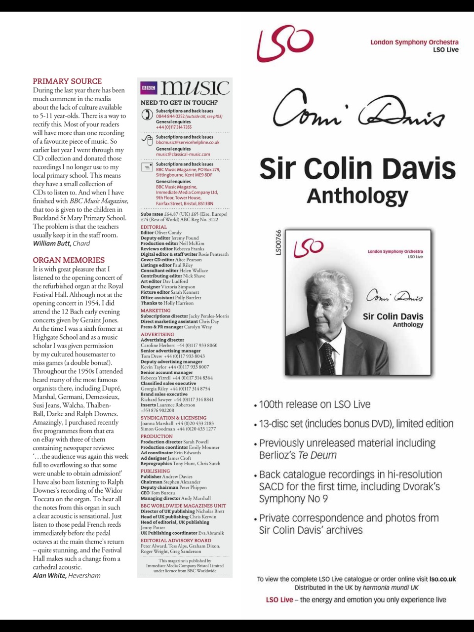 BBC Music Magazine Preview Pages