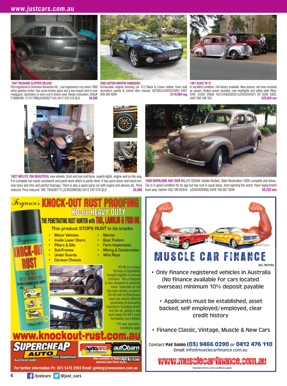 JUST CARS Preview Pages