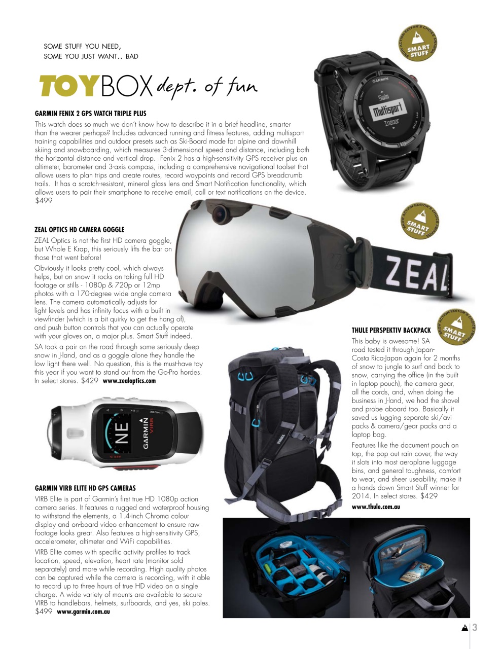 Snow Action Preview Pages