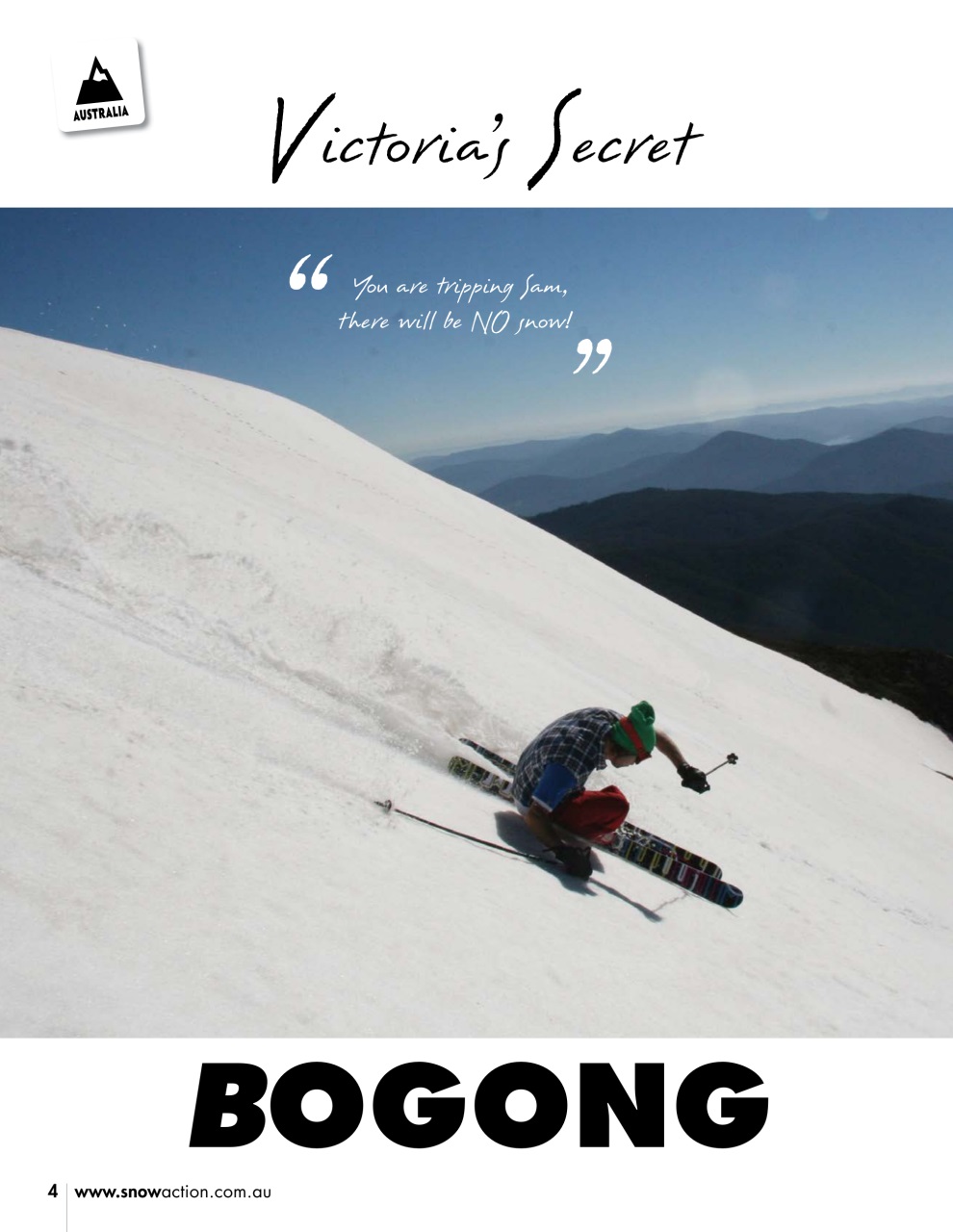 Snow Action Preview Pages