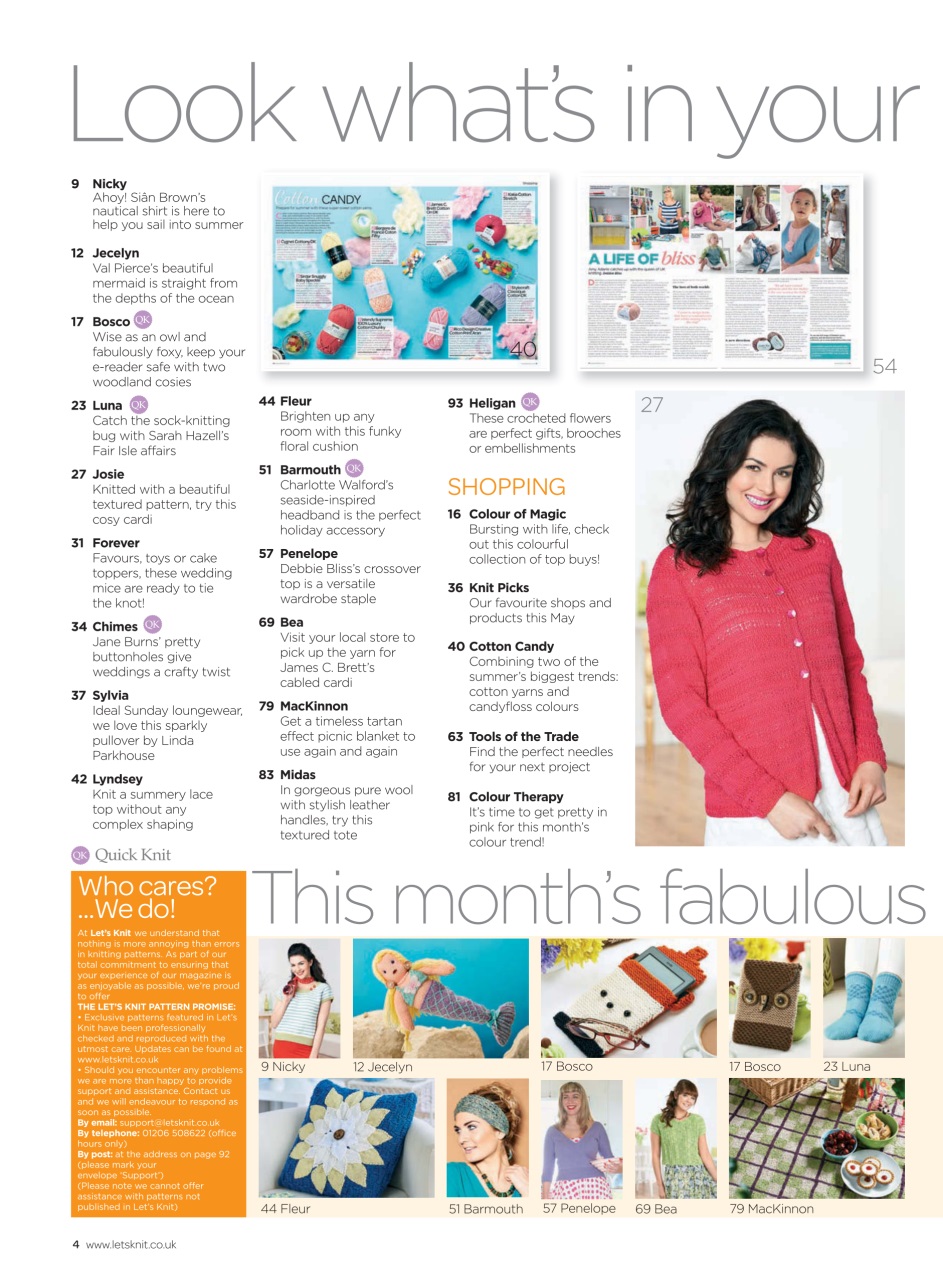 Let's Knit Preview Pages