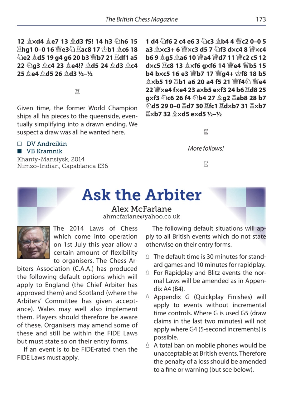 British Chess Magazine Preview Pages