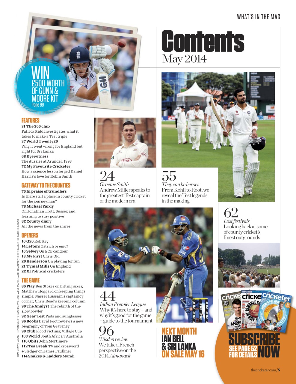 The Cricketer Magazine Preview Pages