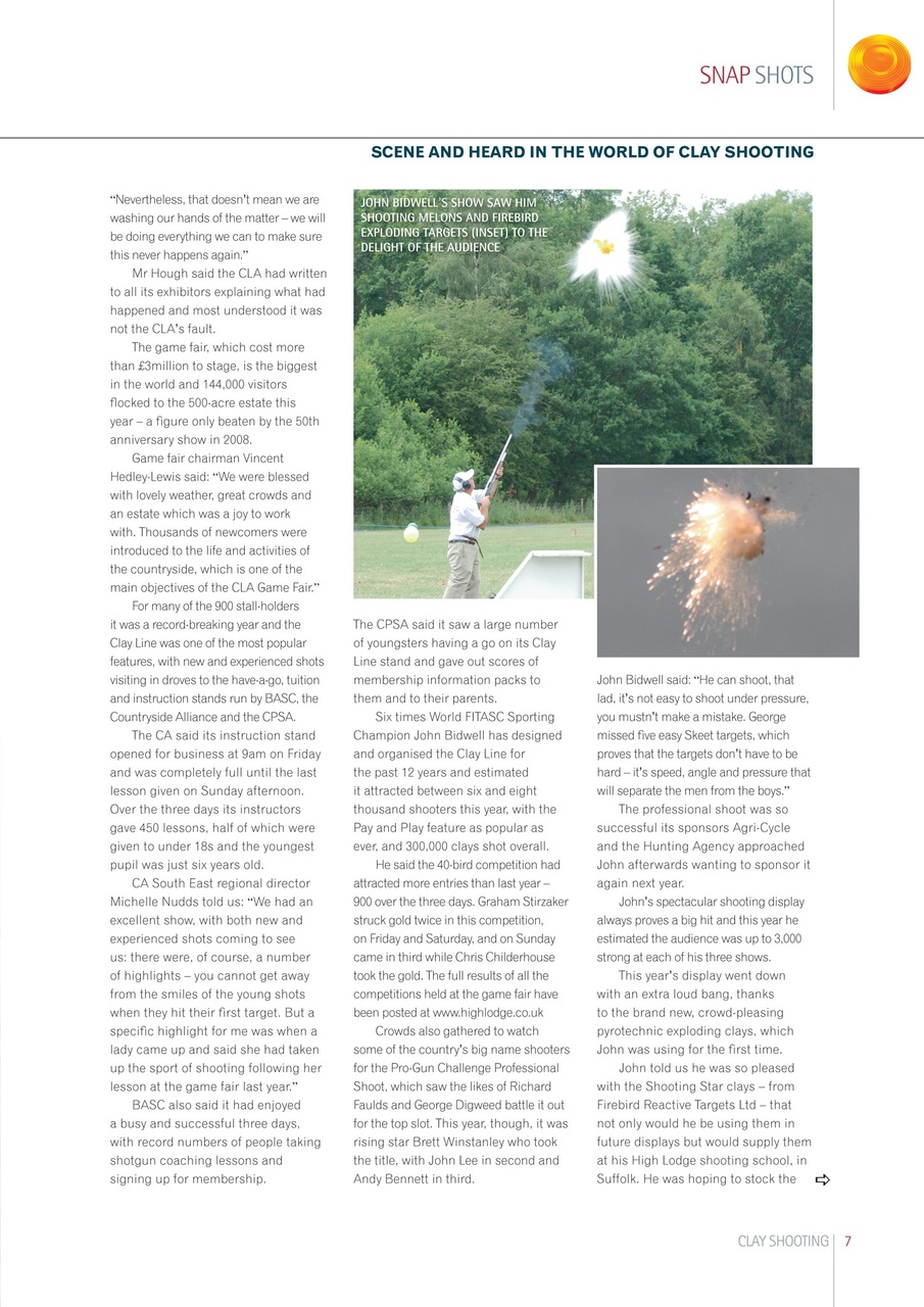 Clay Shooting Preview Pages