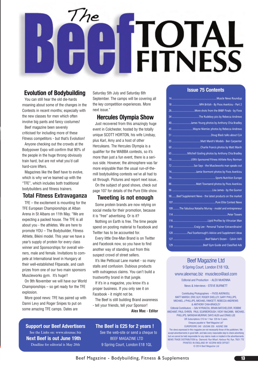 UK Beef Magazine Preview Pages