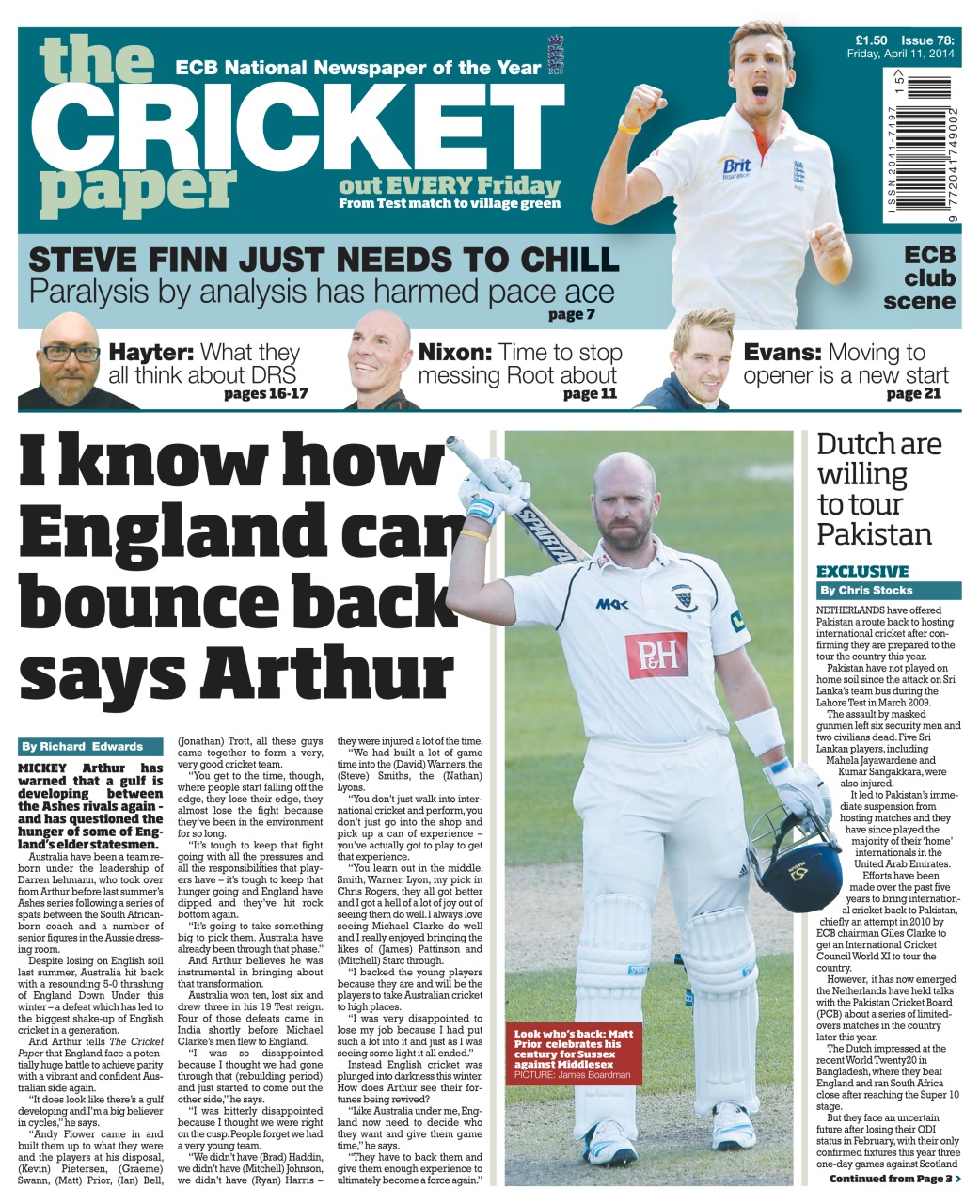 The Cricket Paper Preview Pages