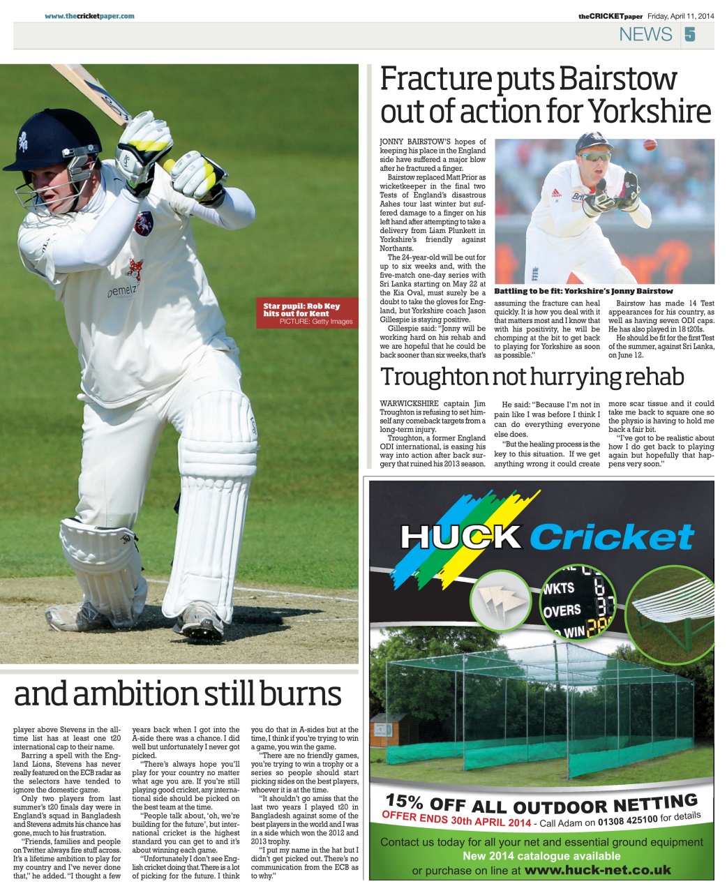 The Cricket Paper Preview Pages