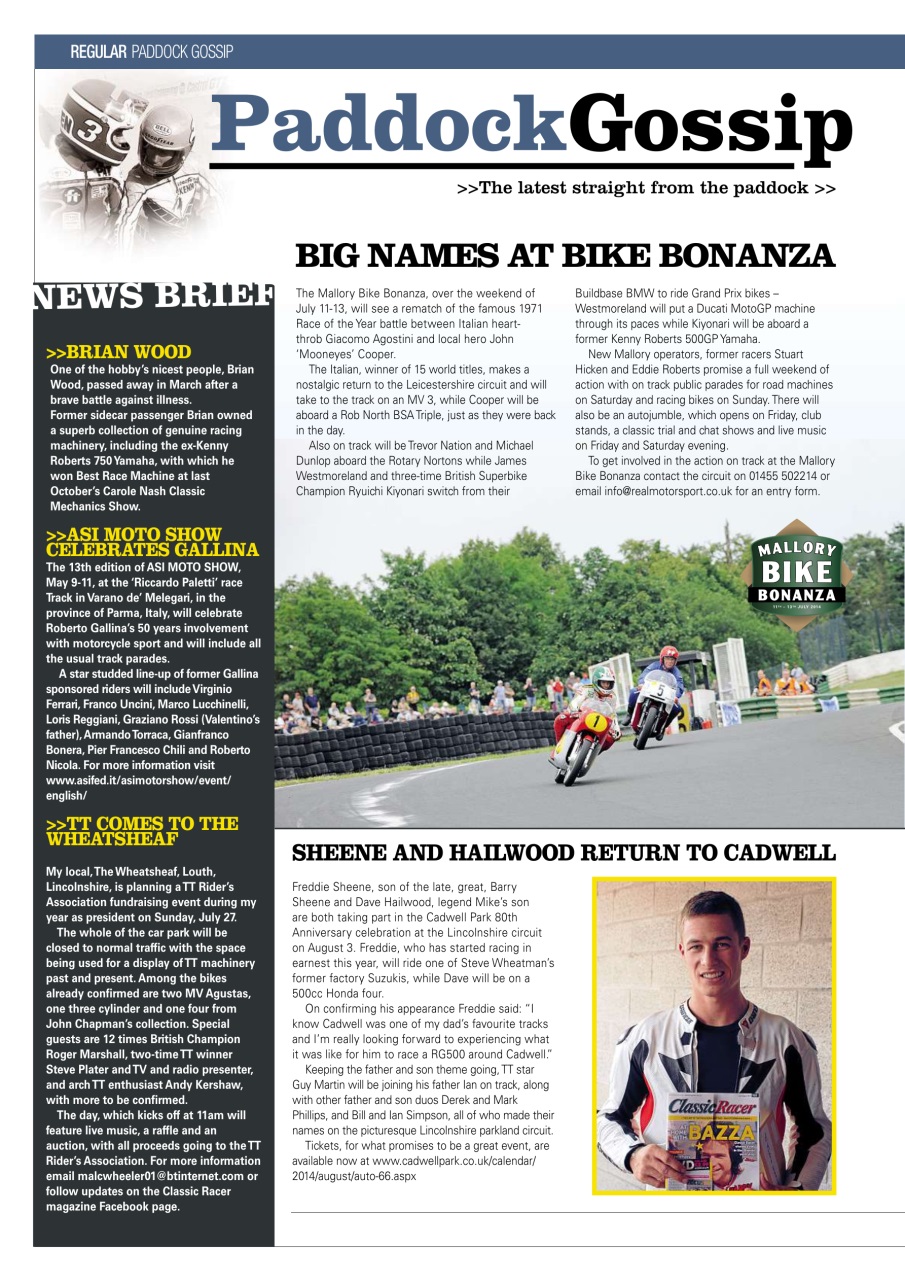 Classic Racer Preview Pages