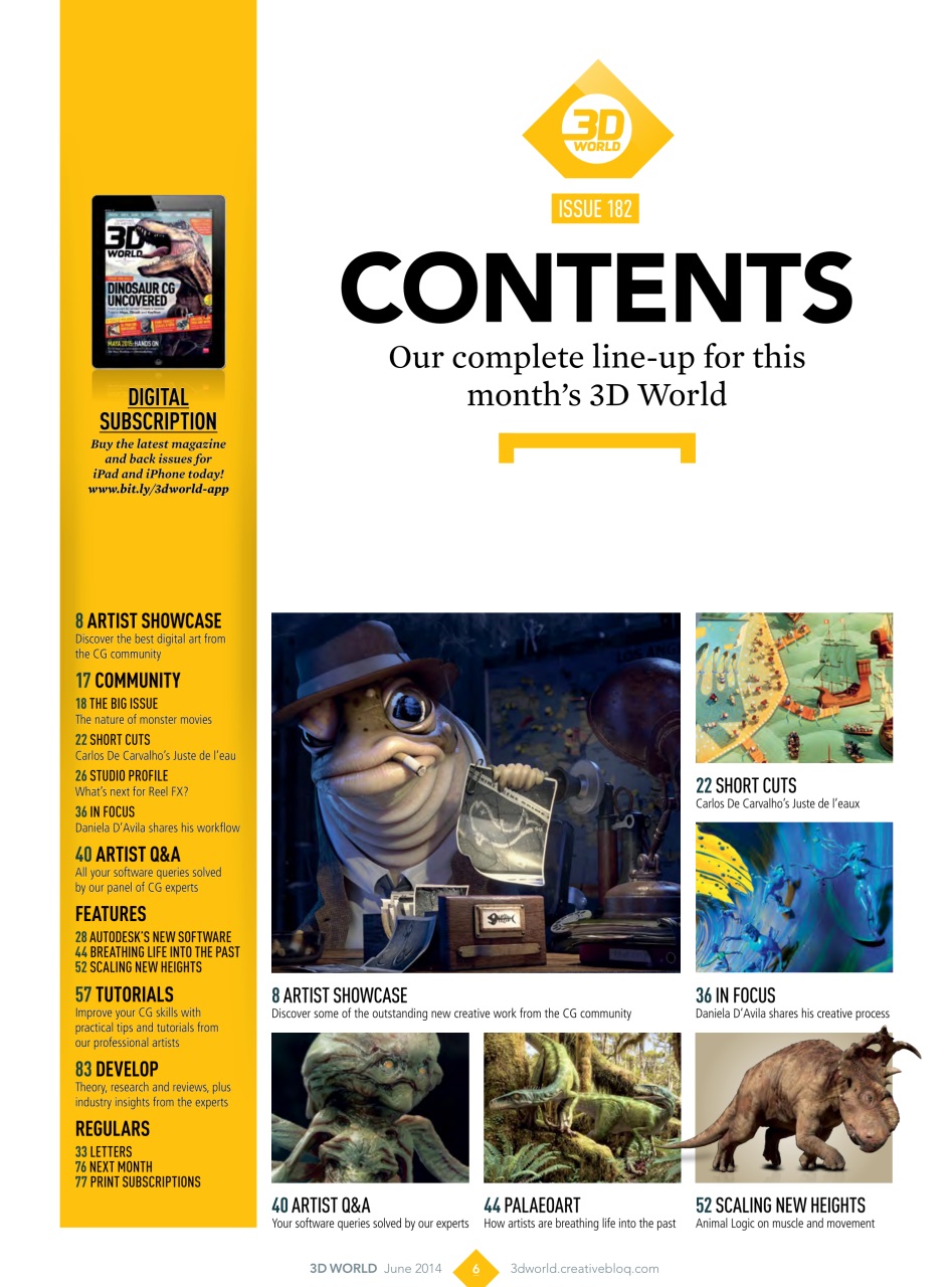 3D World Preview Pages