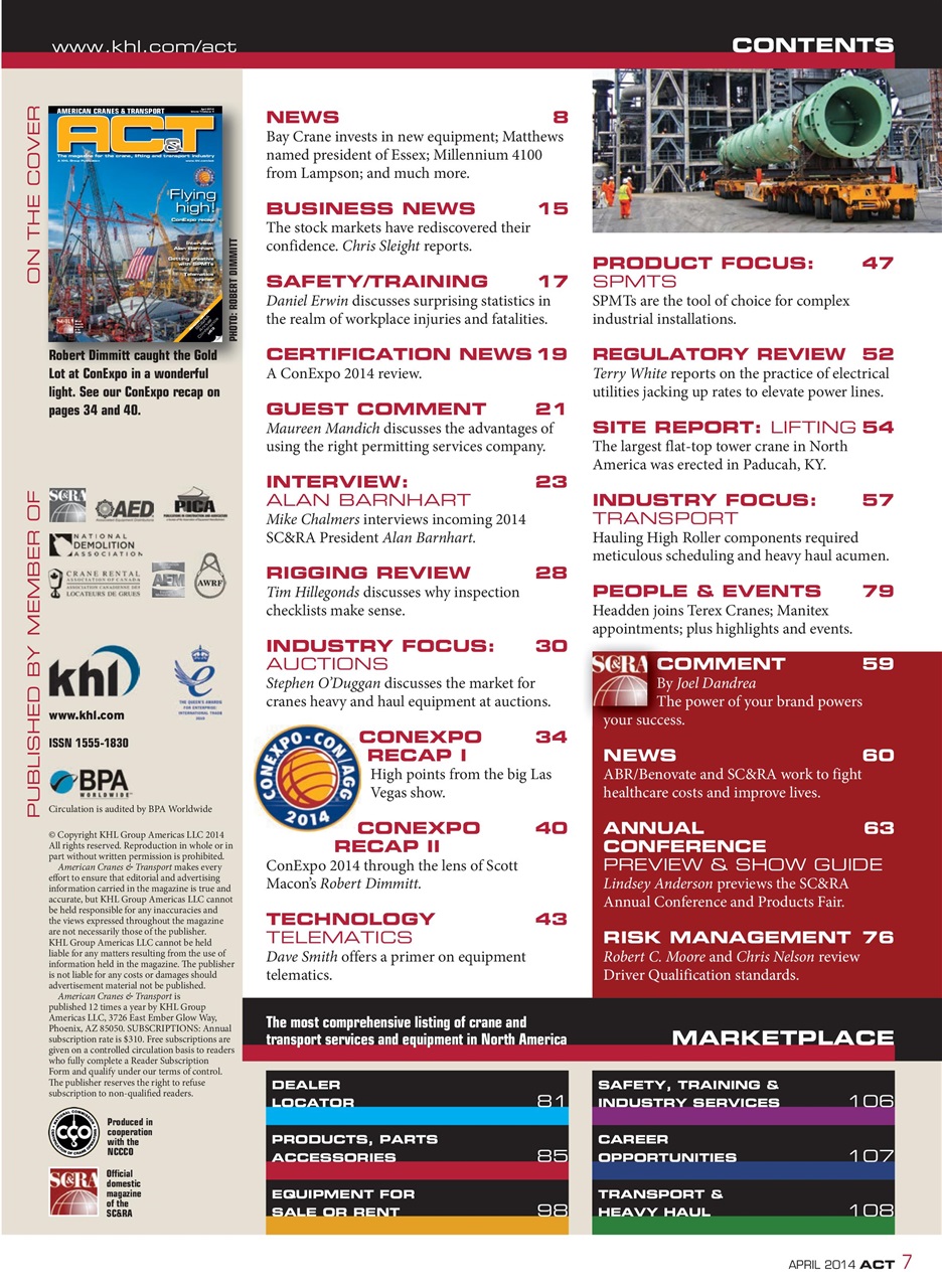 American Cranes & Transport Preview Pages